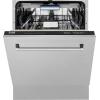 imageZLINE 24 in Tallac Series 3rd Rack Tall Tub Dishwasher with Satin Stainless Steel Panel and Stainless Steel Tub 51dBa DWVSN24