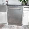 imageZLINE 24 in Tallac Series 3rd Rack Tall Tub Dishwasher with Satin Stainless Steel Panel and Stainless Steel Tub 51dBa DWVSN24