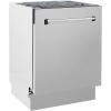 imageZLINE 24 in Tallac Series 3rd Rack Tall Tub Dishwasher with Satin Stainless Steel Panel and Stainless Steel Tub 51dBa DWVSN24