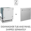 imageZLINE 24 in Top Control Dishwasher in Blue Gloss with Stainless Steel Tub and Modern Style Handle