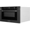 imageZLINE 24quot 12 cu ft Builtin Microwave Drawer in Black Stainless Steel