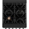 imageZLINE 24quot 28 cu ft Range with Gas Stove and Gas Oven in Black Stainless Steel RGB24