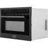 imageZLINE 24quot Builtin Convection Microwave Oven in Black Stainless Steel with Speed and Sensor Cooking