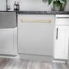 imageZLINE 24quot Monument Series 3rd Rack Top Touch Control Dishwasher in Custom Panel Ready with Stainless Steel Tub 45dBa DWMT24