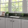imageZLINE 24quot Rome Dual Mount Single Bowl Fireclay Kitchen Sink with Bottom Grid in White Gloss FRC5123WH24