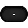 imageZLINE 24quot Siena Oval Vessel Bath Sink in Matte Black SKQVOMB24