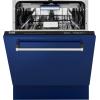 imageZLINE 24quot Tallac Series 3rd Rack Tall Tub Dishwasher in Blue Gloss with Stainless Steel Tub 51dBa DWVBG24