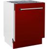 imageZLINE 24quot Tallac Series 3rd Rack Tall Tub Dishwasher in Red Gloss with Stainless Steel Tub 51dBa DWVRG24