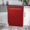 imageZLINE 24quot Tallac Series 3rd Rack Tall Tub Dishwasher in Red Matte with Stainless Steel Tub 51dBa DWVRM24
