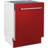 imageZLINE 24quot Tallac Series 3rd Rack Tall Tub Dishwasher in Red Matte with Stainless Steel Tub 51dBa DWVRM24