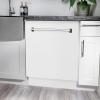 imageZLINE 24quot Tallac Series 3rd Rack Tall Tub Dishwasher in White Matte with Stainless Steel Tub 51dBa DWVWM24