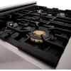 imageZLINE 30 in 40 cu ft Legacy Dual Fuel Range with Gas Cooktop and Electric Convection Oven in Stainless Steel with 4 Brass Burners RABR30