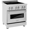imageZLINE 30 in 40 cu ft Legacy Induction Range with 4 Element Cooktop and Electric Convection Oven in Stainless Steel RAIND30