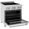 imageZLINE 30 in 40 cu ft Legacy Induction Range with 4 Element Cooktop and Electric Convection Oven in Stainless Steel RAIND30