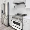 imageZLINE 30 in 40 cu ft Legacy Induction Range with 4 Element Cooktop and Electric Oven in Stainless Steel and White Matte Door RAINDWM30