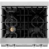 imageZLINE 30 in Legacy Gas Rangetop with 4 Brass Burners and Porcelain Cooktop in Stainless Steel RTBR30