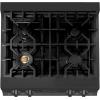 imageZLINE 30 in Legacy Gas Rangetop with 4 Burners and Porcelain Cooktop in Black Stainless Steel RTB30
