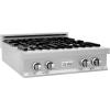 imageZLINE 30 in Legacy Gas Rangetop with 4 Burners and Porcelain Cooktop in Satin Stainless Steel RTS30