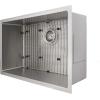 imageZLINE 30 in Meribel Undermount Single Bowl Stainless Steel Kitchen Sink with Bottom Grid SRS30