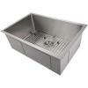imageZLINE 30 in Meribel Undermount Single Bowl Stainless Steel Kitchen Sink with Bottom Grid SRS30