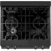 imageZLINE 30 in Porcelain Rangetop in Black Stainless with 4 Gas Burners RTB30