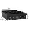 imageZLINE 30 in Porcelain Rangetop in Black Stainless with 4 Gas Burners RTB30