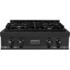 imageZLINE 30 in Porcelain Rangetop in Black Stainless with 4 Gas Burners RTB30