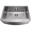 imageZLINE 30 in Zermatt Farmhouse Apron Mount Single Bowl Satin Stainless Steel Kitchen Sink with Bottom Grid SAS30S