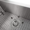 imageZLINE 30 in Zermatt Farmhouse Apron Mount Single Bowl Stainless Steel Kitchen Sink with Bottom Grid SAS30