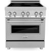 imageZLINE 30quot 40 cu ft Induction Range with Induction Stove and Electric Oven in DuraSnow Stainless Steel