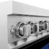 imageZLINE 30quot 40 cu ft Induction Range with a 4 Element Stove and Electric Oven in Blue Gloss RAINDBG30