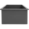 imageZLINE 30quot Rome Dual Mount Single Bowl Fireclay Kitchen Sink with Bottom Grid in Charcoal FRC5124CL30