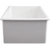 imageZLINE 30quot Rome Dual Mount Single Bowl Fireclay Kitchen Sink with Bottom Grid in White Matte FRC5124WM30
