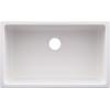 imageZLINE 30quot Rome Dual Mount Single Bowl Fireclay Kitchen Sink with Bottom Grid in White Matte FRC5124WM30