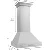 imageZLINE 30quot Stainless Steel Range Hood with Stainless Steel Handle 8654STX30