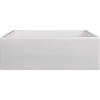 imageZLINE 30quot Turin Farmhouse Apron Front Reversible Single Bowl Fireclay Kitchen Sink with Bottom Grid in White Gloss FRC5117WH30