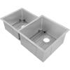imageZLINE 32 in Jackson Undermount Double Bowl Satin Stainless Steel Kitchen Sink with Bottom Grid SRDL32S