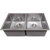 imageZLINE 33 in Anton Undermount Double Bowl Satin Stainless Steel Kitchen Sink with Bottom Grid SR50D33S