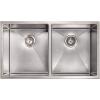 imageZLINE 33 in Anton Undermount Double Bowl Satin Stainless Steel Kitchen Sink with Bottom Grid SR50D33S