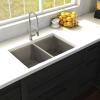imageZLINE 33 in Anton Undermount Double Bowl Stainless Steel Kitchen Sink with Bottom Grid SR50D33
