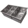 imageZLINE 33 in Chamonix Undermount Double Bowl Satin Stainless Steel Kitchen Sink with Bottom Grid SR60D33S