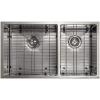 imageZLINE 33 in Chamonix Undermount Double Bowl Stainless Steel Kitchen Sink with Bottom Grid SR60D33