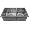 imageZLINE 33 in Chamonix Undermount Double Bowl Stainless Steel Kitchen Sink with Bottom Grid SR60D33