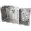 imageZLINE 33 in Cortina Undermount Double Bowl Kitchen Sink with Bottom Grid SC70D