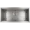 imageZLINE 33 in Garmisch Undermount Single Bowl Stainless Steel Kitchen Sink with Bottom Grid and Accessories SLS33
