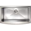 imageZLINE 33 in Vail Farmhouse Apron Mount Single Bowl Satin Stainless Steel Kitchen Sink with Bottom Grid SAS33S