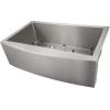 imageZLINE 33 in Vail Farmhouse Apron Mount Single Bowl Stainless Steel Kitchen Sink with Bottom Grid SAS33
