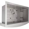 imageZLINE 33 in Vail Farmhouse Apron Mount Single Bowl Stainless Steel Kitchen Sink with Bottom Grid SAS33