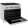 imageZLINE 36 in 46 cu ft Legacy Dual Fuel Range with 6 Burner Gas Cooktop and Electric Convection Oven in Stainless Steel RA36