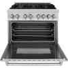 imageZLINE 36 in 46 cu ft Legacy Dual Fuel Range with 6 Burner Gas Cooktop and Electric Convection Oven in Stainless Steel RA36